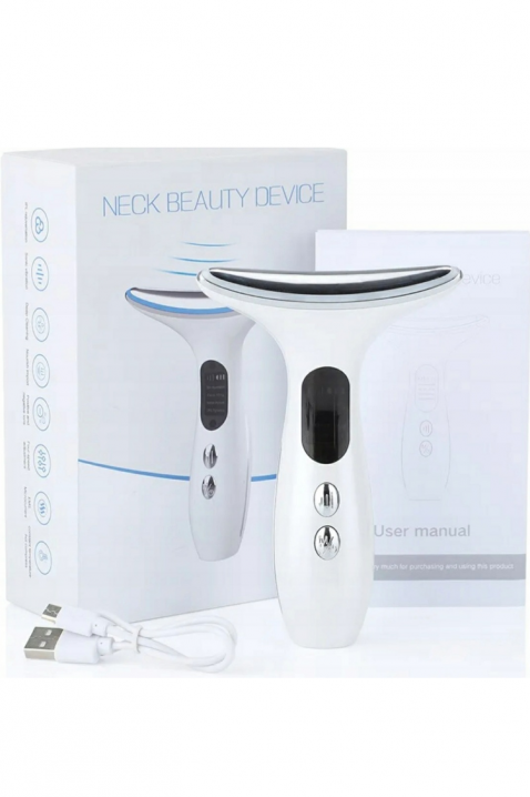Masajator multifuncțional pentru față și gât GLOW LIFT, Culoare: alb, IVET.RO - Reduceri de până la -80%