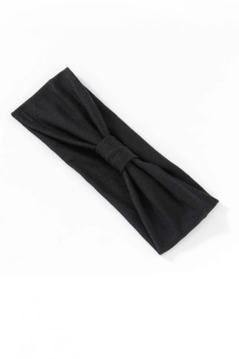 Bentiță cosmetică pentru păr cu fundă decorativă PALEMITIA BLACK, Culoare: negru, IVET.RO - Reduceri de până la -80%