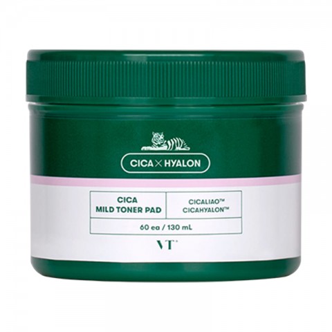 VT COSMETICS Cica Mild Toner Pad 60 pcsIVET.RO - Reduceri de până la -80%