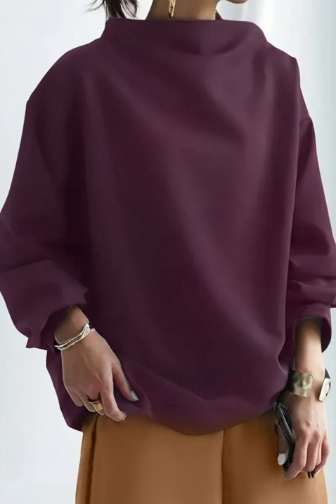 Bluză damă lejeră cu mâneci voluminoase BACHORELA PURPLE, Culoare: lila, IVET.RO - Reduceri de până la -80%