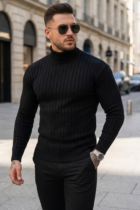 Pulover bărbați RACHERO BLACK, Culoare: negru, IVET.RO - Reduceri de până la -80%