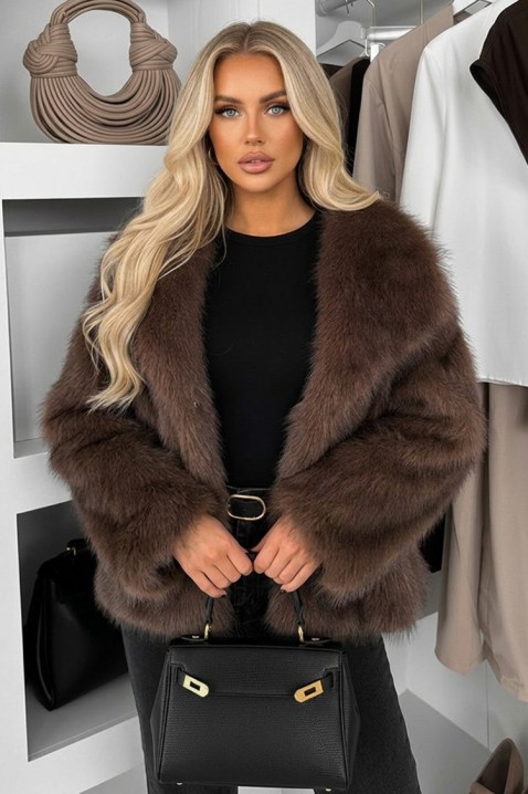 Palton SARMELNA BROWN, Culoare: maro, IVET.RO - Reduceri de până la -80%