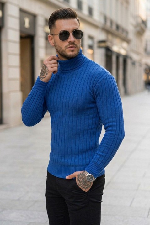 Pulover bărbați RACHERO NAVY, Culoare: albastru, IVET.RO - Reduceri de până la -80%