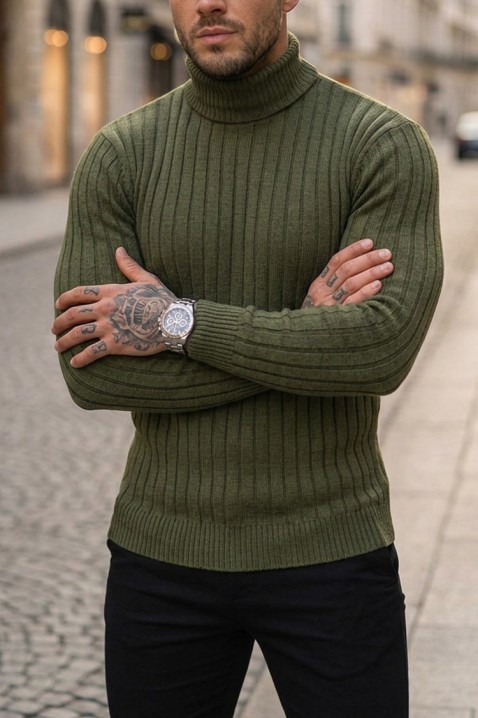 Pulover bărbați RACHERO KHAKI, Culoare: khaki, IVET.RO - Reduceri de până la -80%