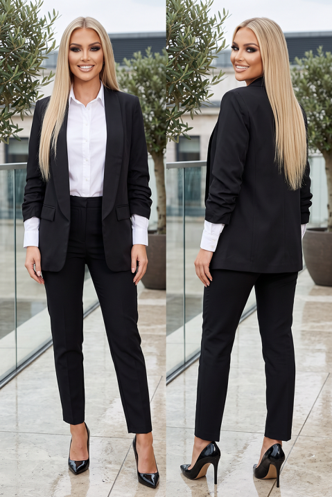 Sacou clasic de damă cu un singur nasture PROFUNIA BLACK, Culoare: negru, IVET.RO - Reduceri de până la -80%