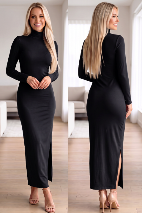 Rochie elegantă cu linie simplă MELODIE BLACK, Culoare: negru, IVET.RO - Reduceri de până la -80%
