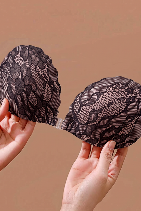 Sutien autoadeziv cu cupe din dantelă SOLDERFA BLACK, Culoare: negru, IVET.RO - Reduceri de până la -80%