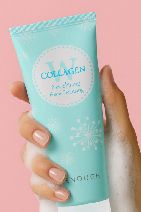Enough W Collagen Pure Shining Foam Cleansing, 100 mlIVET.RO - Reduceri de până la -80%