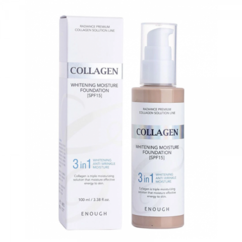ENOUGH Lightening Face Foundation Collagen Whitening Moisture Foundation SPF15 (23), 100 mlIVET.RO - Reduceri de până la -80%
