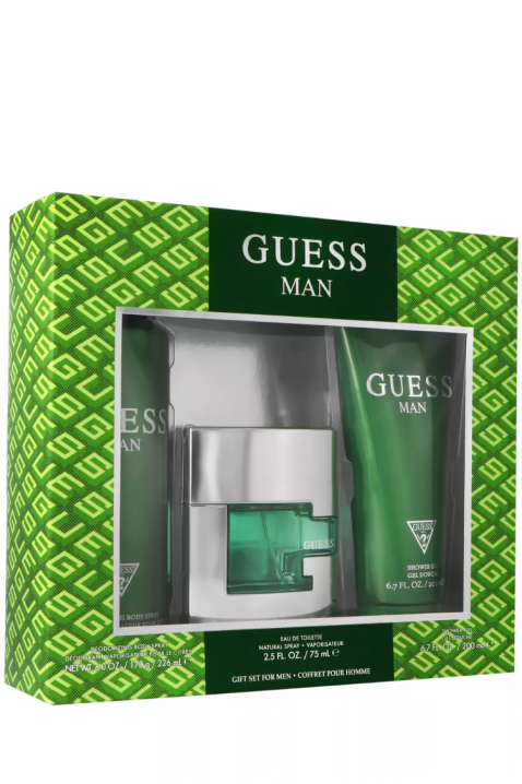 Set bărbătesc Guess Man Edt 75 ml + Deodorant 226 ml + Gel de duș 200 mlIVET.RO - Reduceri de până la -80%