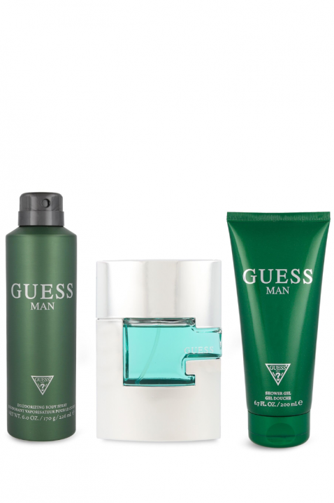 Set bărbătesc Guess Man Edt 75 ml + Deodorant 226 ml + Gel de duș 200 mlIVET.RO - Reduceri de până la -80%