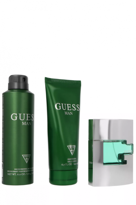 Set bărbătesc Guess Man Edt 75 ml + Deodorant 226 ml + Gel de duș 200 mlIVET.RO - Reduceri de până la -80%