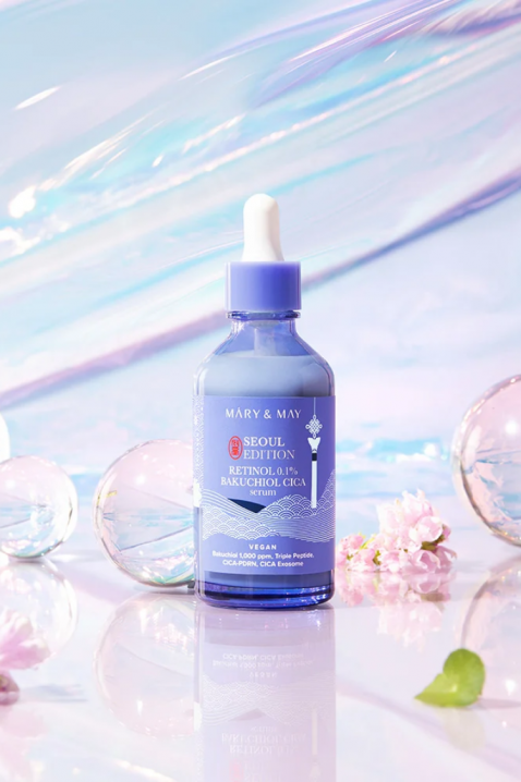 Mary&May Anti-aging serum with retinol and bakuchiol Retinol 0.1% Bakuchiol Cica Serum Seoul 80 mlIVET.RO - Reduceri de până la -80%