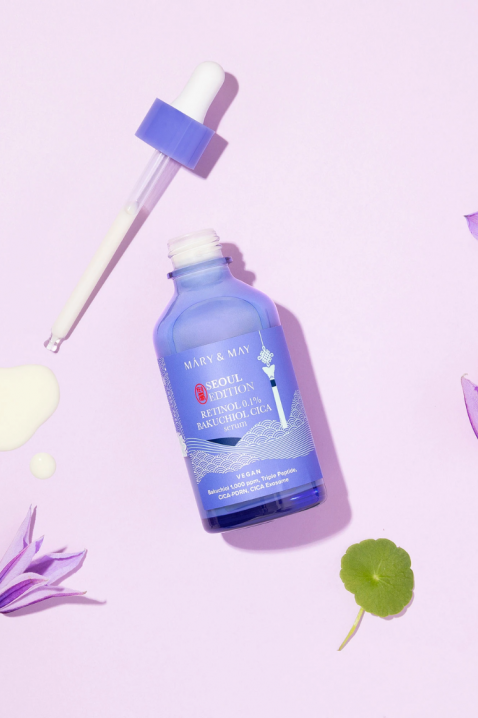 Mary&May Anti-aging serum with retinol and bakuchiol Retinol 0.1% Bakuchiol Cica Serum Seoul 80 mlIVET.RO - Reduceri de până la -80%