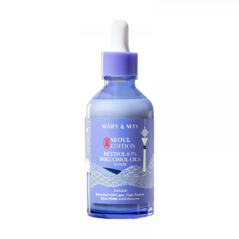 Mary&May Anti-aging serum with retinol and bakuchiol Retinol 0.1% Bakuchiol Cica Serum Seoul 80 mlIVET.RO - Reduceri de până la -80%
