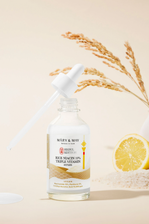 Mary&May Rice Niacin 10% Triple Vitamin Serum Brightening Serum, 80 mlIVET.RO - Reduceri de până la -80%