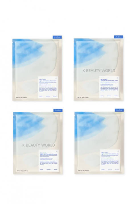 SET Sheet mask for face moisturizing with azulene and agave Aqua Blue Hydration MaskIVET.RO - Reduceri de până la -80%