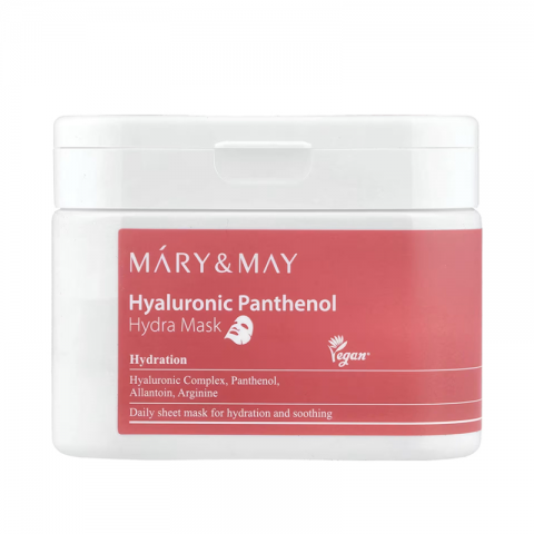 Mary&May Sheet masks with hyaluronic acid and panthenol Hyaluronic Panthenol Hydra Mask, 30 pcsIVET.RO - Reduceri de până la -80%