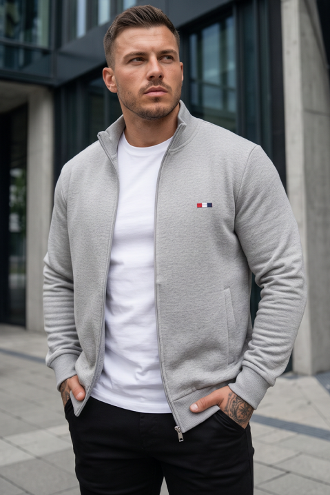 Hanorac bărbați NORONO LIGHT GREY, Culoare: gri deschis  , IVET.RO - Reduceri de până la -80%