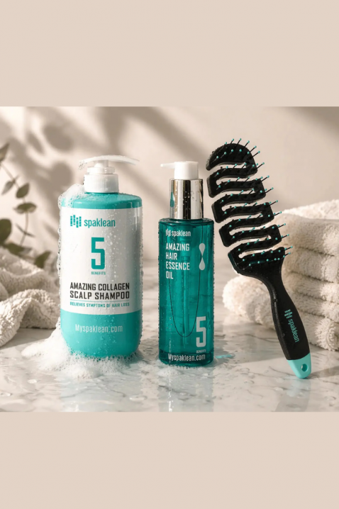 SPAKLEAN Anti-static vented brush for gentle hair care and styling Amazing Flex Brush, 1IVET.RO - Reduceri de până la -80%