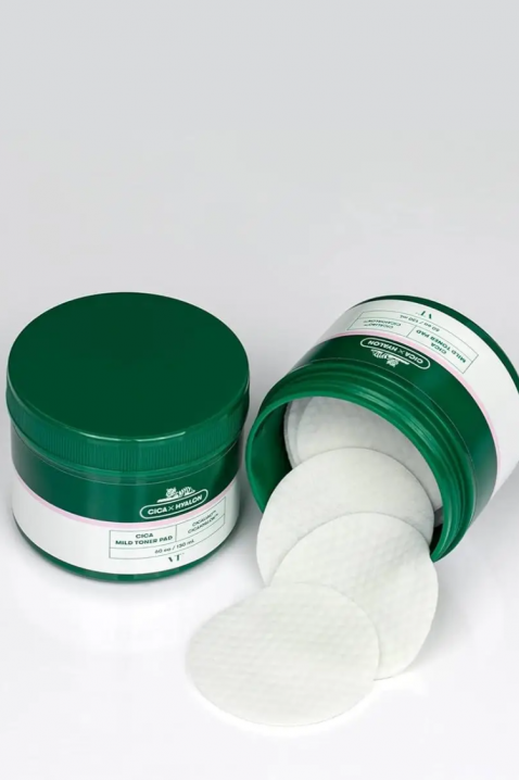 VT COSMETICS Cica Mild Toner Pad 60 pcsIVET.RO - Reduceri de până la -80%