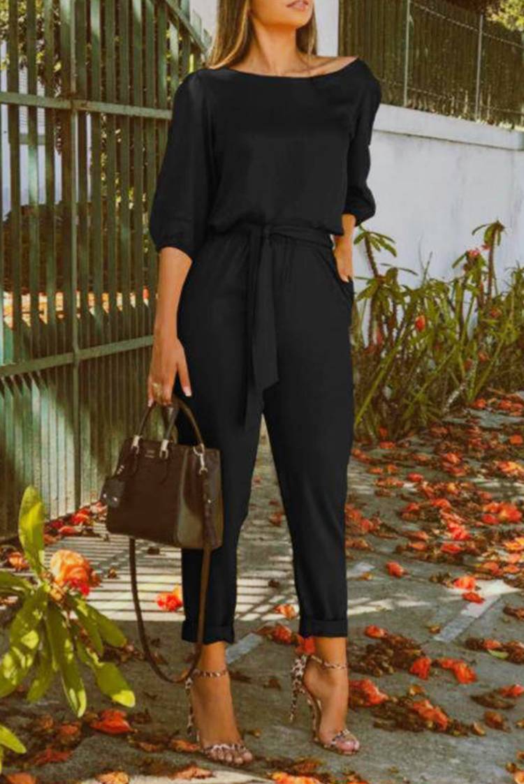 black colour jumpsuit