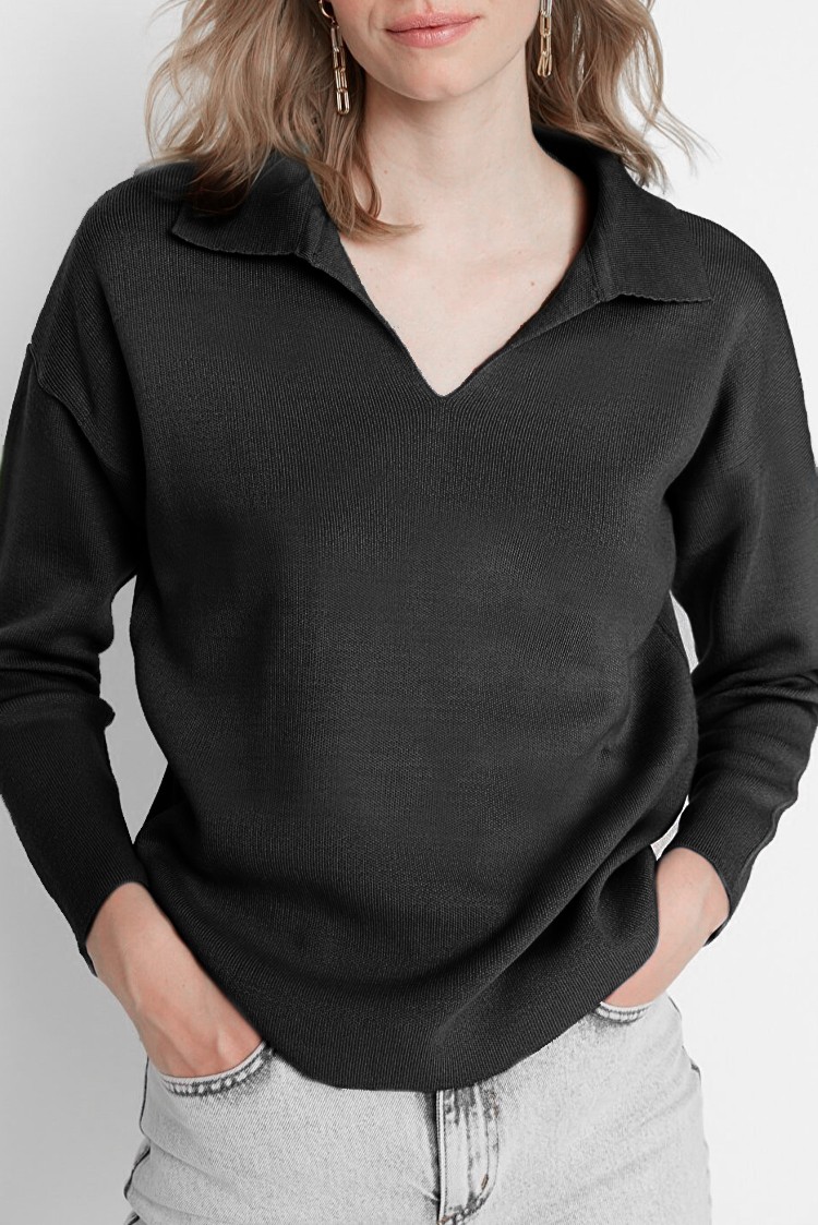 Bluză damă ROSINALA BLACK, Preț 69 Lei, Culoare: negru | IVET.RO îmbrăcăminte femei și , lenjerie de încălțăminte, accesorii