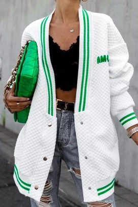 cardigan de damă BAZOLA WHITE