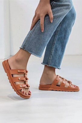 papuci damă ESTROLMA CAMEL