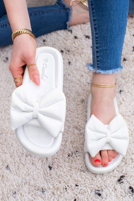 papuci damă TREOVELA WHITE