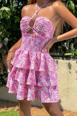 rochie TRIOFEGA FUCHSIA
