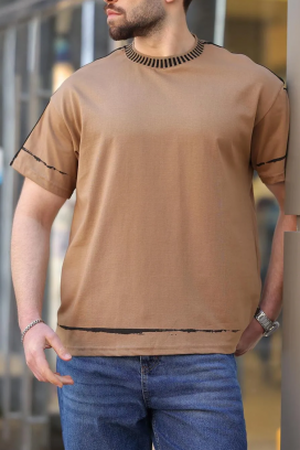 tricou bărbați MERVORZO BEIGE