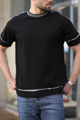 tricou bărbați MERVORZO BLACK