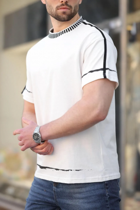 tricou bărbați MERVORZO WHITE