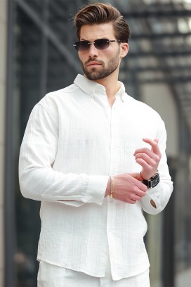 cămașă bărbați MIRVOLZO WHITE