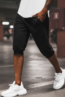 pantaloni scurți pentru bărbați MULZO BLACK