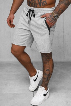 pantaloni scurți pentru bărbați PONTO LIGHT GREY