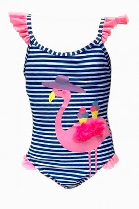costum de baie pentru fată FLAMA BLUE