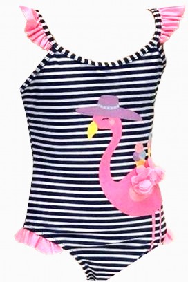 costum de baie pentru fată FLAMA BLACK