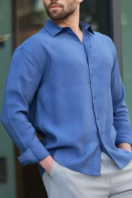 cămașă bărbați MAGREDO BLUE