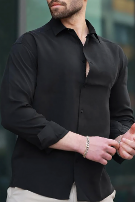cămașă bărbați MAGREDO BLACK