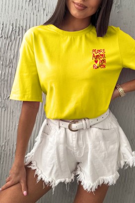 tricou AMORE YELLOW