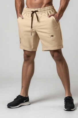 pantaloni scurți pentru bărbați LERBINGO BEIGE