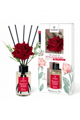bețișoare parfumate cu floare AMBAR ROSA 75 ml