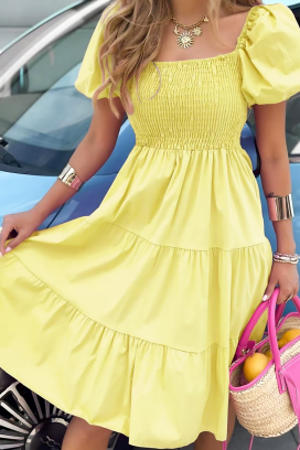 rochie FEMETA YELLOW