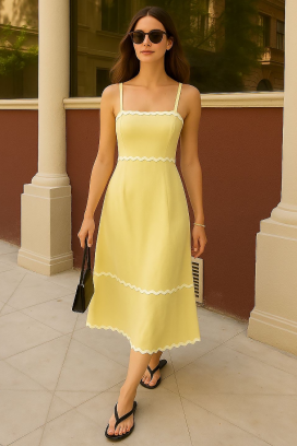 rochie MUSERA YELLOW