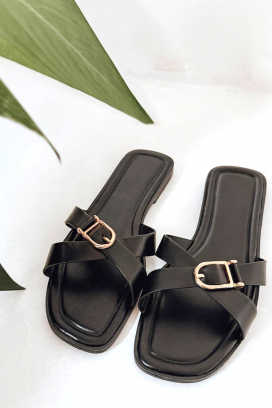 papuci damă ORVELVA BLACK