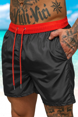 pantaloni scurți de înot bărbați BENEZO RED