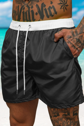 pantaloni scurți de înot bărbați BENEZO WHITE