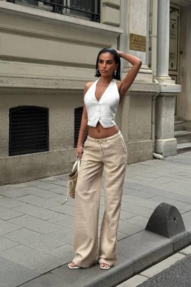 pantaloni ALERGIYA BEIGE